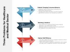 Three Problems For Healthcare And Medical Sector Ppt PowerPoint Presentation File Graphics PDF Three Problems For Healthcare And Medical Sector Ppt PowerPoint Presentation File Graphics PDF