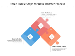 Three Puzzle Steps For Data Transfer Process Ppt PowerPoint Presentation Inspiration Slide PDF Three Puzzle Steps For Data Transfer Process Ppt PowerPoint Presentation Inspiration Slide PDF