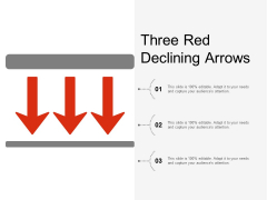 Three Red Declining Arrows Ppt Powerpoint Presentation Model Deck Three Red Declining Arrows Ppt Powerpoint Presentation Model Deck