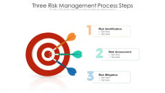 Three Risk Management Process Steps Ppt PowerPoint Presentation Gallery Outfit PDF