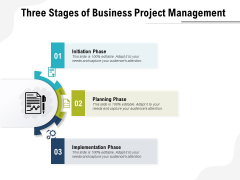Three Stages Of Business Project Management Ppt PowerPoint Presentation Summary Slideshow PDF Three Stages Of Business Project Management Ppt PowerPoint Presentation Summary Slideshow PDF