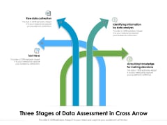 Three Stages Of Data Assessment In Cross Arrow Ppt PowerPoint Presentation Infographic Template Pictures PDF Three Stages Of Data Assessment In Cross Arrow Ppt PowerPoint Presentation Infographic Template Pictures PDF