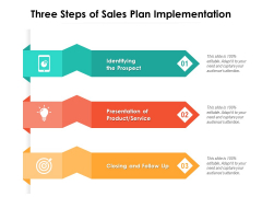 Three Steps Of Sales Plan Implementation Ppt PowerPoint Presentation Outline Diagrams PDF Three Steps Of Sales Plan Implementation Ppt PowerPoint Presentation Outline Diagrams PDF