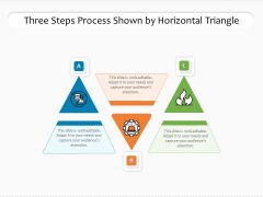 Three Steps Process Shown By Horizontal Triangle Ppt PowerPoint Presentation File Show PDF Three Steps Process Shown By Horizontal Triangle Ppt PowerPoint Presentation File Show PDF