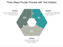 three steps puzzle process with text holders ppt powerpoint presentation model information three steps puzzle process with text holders ppt powerpoint presentation model information