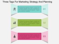 Three Tags For Marketing Strategy And Planning Powerpoint Template Three Tags For Marketing Strategy And Planning Powerpoint Template