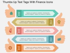 Thumbs Up Text Tags With Finance Icons Powerpoint Template Thumbs Up Text Tags With Finance Icons Powerpoint Template