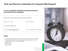 Time And Place For Submission For Proposal Offer Request Ppt PowerPoint Presentation File Structure Time And Place For Submission For Proposal Offer Request Ppt PowerPoint Presentation File Structure