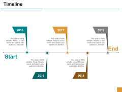 Timeline Five Year Process Ppt Powerpoint Presentation Icon Brochure