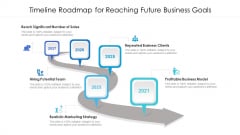 Timeline Roadmap For Reaching Future Business Goals Ppt Infographic Template Guide PDF
