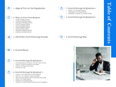 Tools To Identify Market Opportunities For Business Growth Table Of Contents Inspiration PDF Tools To Identify Market Opportunities For Business Growth Table Of Contents Inspiration PDF