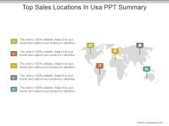 Top Sales Locations In Usa Ppt Summary Top Sales Locations In Usa Ppt Summary