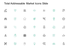 Total Addressable Market Icons Slide Checklist Ppt PowerPoint Presentation Outline Show