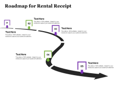 Tracking Rent Receipt Invoice Summary Roadmap For Rental Receipt Ppt Portfolio Smartart PDF
