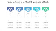 Training Timeline To Meet Organizations Goals Ppt Infographics Example File PDF