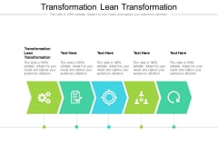 Transformation Lean Transformation Ppt PowerPoint Presentation Infographic Template Icon Cpb Pdf