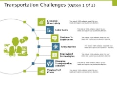 Transportation Challenges Template 1 Ppt PowerPoint Presentation Outline Show