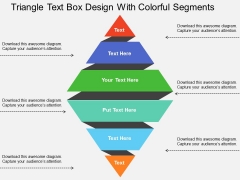 Triangle Text Box Design With Colorful Segments Powerpoint Templates Triangle Text Box Design With Colorful Segments Powerpoint Templates