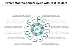 Twelve Months Annual Cycle With Text Holders Ppt PowerPoint Presentation Slides Themes Twelve Months Annual Cycle With Text Holders Ppt PowerPoint Presentation Slides Themes