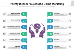 Twenty Ideas For Successful Online Marketing Ppt PowerPoint Presentation File Samples PDF Twenty Ideas For Successful Online Marketing Ppt PowerPoint Presentation File Samples PDF
