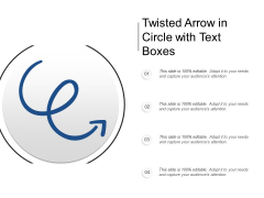 Twisted Arrow In Circle With Text Boxes Ppt PowerPoint Presentation Summary Pictures Twisted Arrow In Circle With Text Boxes Ppt PowerPoint Presentation Summary Pictures
