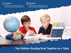 Two Children Reading Book Together On A Table Ppt PowerPoint Presentation Pictures Graphics PDF Two Children Reading Book Together On A Table Ppt PowerPoint Presentation Pictures Graphics PDF