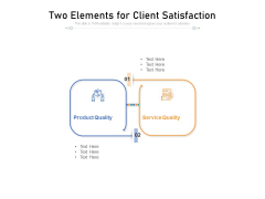 Two Elements For Client Satisfaction Ppt PowerPoint Presentation Gallery Pictures PDF Two Elements For Client Satisfaction Ppt PowerPoint Presentation Gallery Pictures PDF