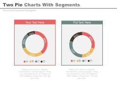 Two Pie Charts For Comparison And Analysis Powerpoint Slides Two Pie Charts For Comparison And Analysis Powerpoint Slides