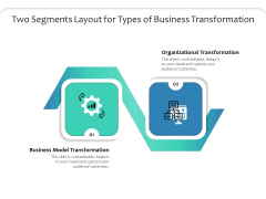 Two Segments Layout For Types Of Business Transformation Ppt PowerPoint Presentation File Graphic Tips PDF Two Segments Layout For Types Of Business Transformation Ppt PowerPoint Presentation File Graphic Tips PDF