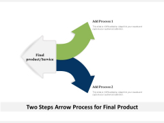 Two Steps Arrow Process For Final Product Ppt PowerPoint Presentation File Professional PDF Two Steps Arrow Process For Final Product Ppt PowerPoint Presentation File Professional PDF