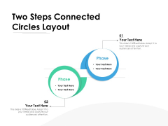 Two Steps Connected Circles Layout Ppt PowerPoint Presentation Summary Graphics Tutorials