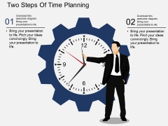 Two Steps Of Time Planning Powerpoint Template Two Steps Of Time Planning Powerpoint Template