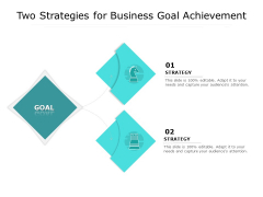 Two Strategies For Business Goal Achievement Ppt PowerPoint Presentation Layouts Samples PDF Two Strategies For Business Goal Achievement Ppt PowerPoint Presentation Layouts Samples PDF