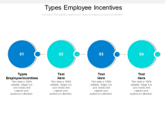 Types Employee Incentives Ppt PowerPoint Presentation Summary Portrait Cpb