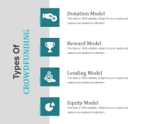 Types Of Crowdfunding Template 1 Ppt PowerPoint Presentation Pictures Format Ideas Types Of Crowdfunding Template 1 Ppt PowerPoint Presentation Pictures Format Ideas