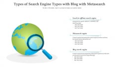 Types Of Search Engine Types With Blog With Metasearch Ppt PowerPoint Presentation Gallery Good PDF Types Of Search Engine Types With Blog With Metasearch Ppt PowerPoint Presentation Gallery Good PDF