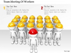 Team Meeting Of Workers PowerPoint Templates