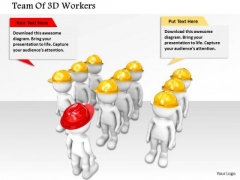 Team Of 3d Workers PowerPoint Templates Team Of 3d Workers PowerPoint Templates
