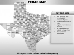 Texas PowerPoint Maps Texas PowerPoint Maps