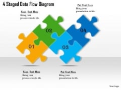 Timeline PowerPoint Template 4 Staged Data Flow Diagram Timeline PowerPoint Template 4 Staged Data Flow Diagram
