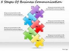Timeline PowerPoint Template 5 Stages Of Business Communication Timeline PowerPoint Template 5 Stages Of Business Communication