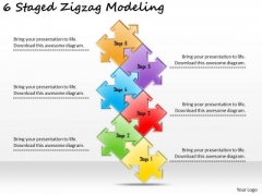 Timeline PowerPoint Template 6 Staged Zigzag Modeling Timeline PowerPoint Template 6 Staged Zigzag Modeling
