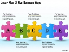 Timeline PowerPoint Template Linear Flow Of Five Business Steps Timeline PowerPoint Template Linear Flow Of Five Business Steps