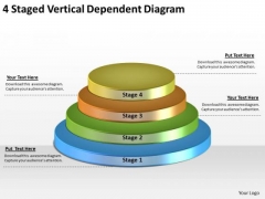 Timeline Ppt Template 4 Staged Vertical Dependent Diagram Timeline Ppt Template 4 Staged Vertical Dependent Diagram