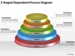 Timeline Ppt Template 5 Staged Dependent Process Diagram Timeline Ppt Template 5 Staged Dependent Process Diagram