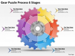 Timeline Ppt Template Gear Puzzle Process 6 Stages Timeline Ppt Template Gear Puzzle Process 6 Stages
