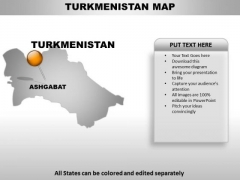 Turkmenistan Country PowerPoint Maps Turkmenistan Country PowerPoint Maps