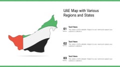 UAE Map With Various Regions And States Ppt PowerPoint Presentation File Guide PDF