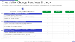 Ultimate Guide To Effective Change Management Process Checklist For Change Readiness Strategy Mockup PDF