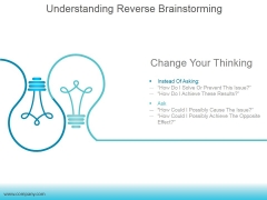 Understanding Reverse Brainstorming Ppt PowerPoint Presentation Topics